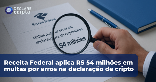 Receita Federal aplica R$ 54 milhões em multas por erros na declaração de criptomoedas