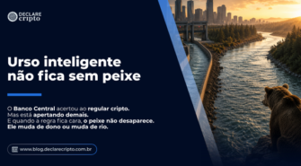 Urso inteligente não fica sem peixe