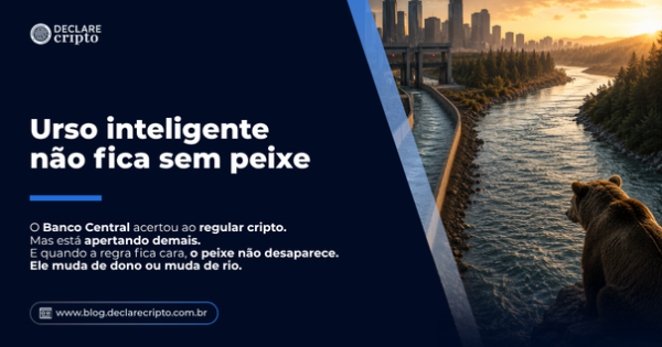 Urso inteligente não fica sem peixe
