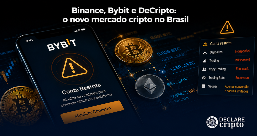 Binance, Bybit e DeCripto: o novo mercado cripto no Brasil